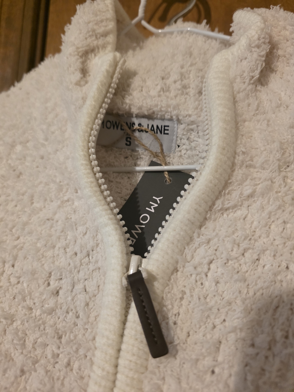 Avon Ivory Teddy Jacket with Zipper